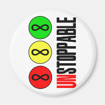 Unstoppable Infinity Stop Sign Magnet