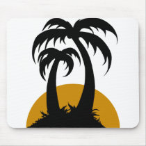 Unter Palmen Mouse Pad