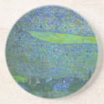 Unterach at Attersee by Gustav Klimt Victorian Art coasters