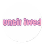 Until iWed Sticker