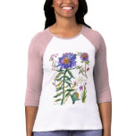Unusual Blue flowers t-shirts