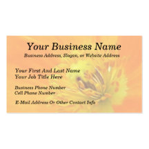 Up Close - Iceland Poppy Business Card Template