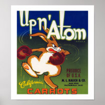 Up n' Atom California Carrots Posters