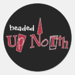 Up North Round Stickers