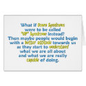 "UP" Syndrome cards