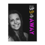 Up Up & Away Graduation Invitation postcards