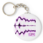 UPI Sound Wave Purple and White Key Chain keychains
