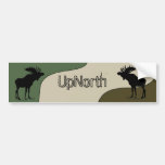 UpNorth Moose Silhouette Bumper Sticker
