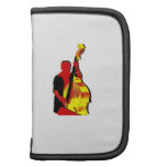 Upright Bass Player Image Design Red and Yellow Organizer