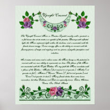 Upright Crescent Informational Poster