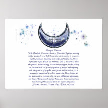 Upright Crescent Poster