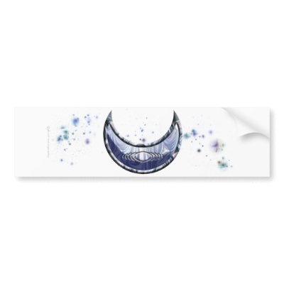 Upright Cresent Bumper Sticker by Rockangel1
