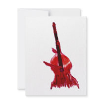 Upright orchestra bass image red version