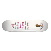 Upright String Double Bass Girl Custom Skateboard