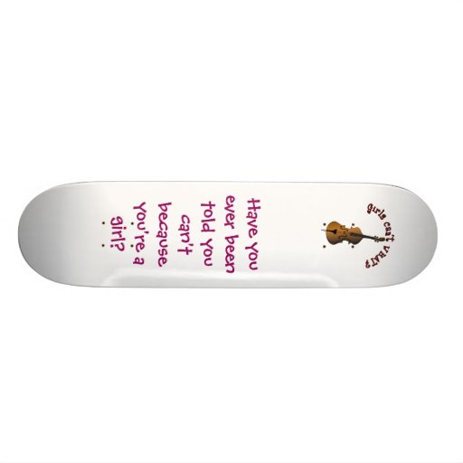 Upright String Double Bass Player Skateboard Decks