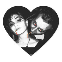 Upscale Vampire... Heart Stickers