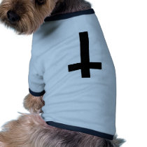 Upside Down Cross Pet T Shirt