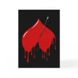 Upside Down Heart (Add Text) Card