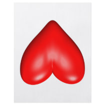 Upside Down Heart Personalized Flyer