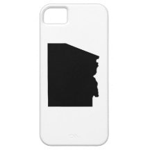 Upside Down Map of Arizona iPhone 5 Cover