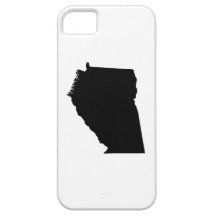 Upside Down Map of Georgia iPhone 5 Cover