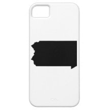 Upside Down Map of Pennsylvania iPhone 5 Cover