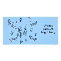 Uranus Barks All Night Long Photo Card