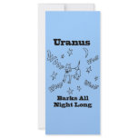 Uranus Barks All Night Long Rack Card rack cards