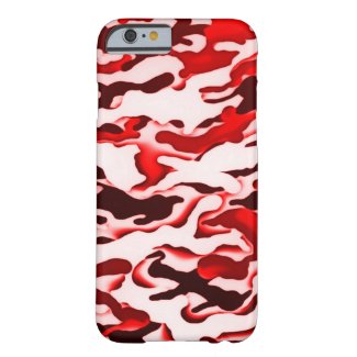 Urban Abstract Red Camo Barely There iPhone 6 Case
