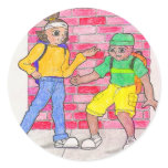 Urban anime art gallery characters stickers
