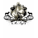 Urban & Artistic American Staffordshir Terrier t-shirts
