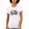 Urban Artistic Skull Star Tattoo t-shirts
