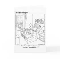Urban Beekeeper Cartoon - Greeting Card