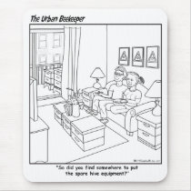 Urban Beekeeper Cartoon - Mousepad