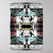 urban bicycle rider print