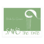 Urban Cala Lily Save The Date Card postcards