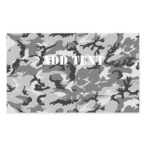 Urban Camouflage - Black & Grey Rectangular Sticker