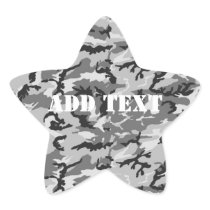 Urban Camouflage - Black & Grey Sticker