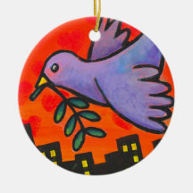 Urban Dove Christmas Tree Ornaments