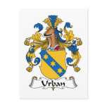 Urban Family Crest postcards