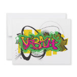 urban graffiti design invitations