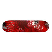 Urban Grunge Red Custom Skate Board