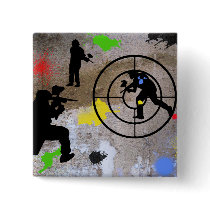 Urban Guerrilla Paintball Pinback Button
