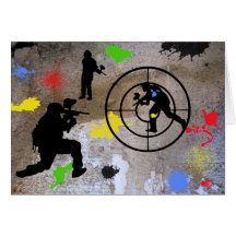 Urban Guerrilla Paintball Greeting Card
