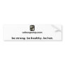 Urban Pump logo Bumper Stickers
