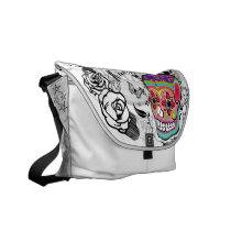 Urban Sugar Skull Dia De Los Muertes Bag messenger bags