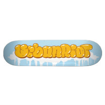 UrbanRiot Graffiti Clouds Deck Skateboard Decks