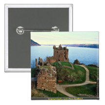 Urquhart Castle, Loch Ness, Scotland Pinback Button