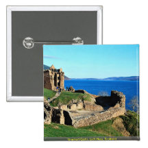 Urquhart Castle, Loch Ness, Scotland Pinback Button
