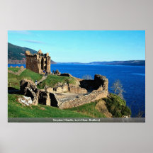 Urquhart Castle, Loch Ness, Scotland Print